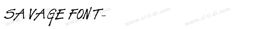 SAVAGE FONT字体转换